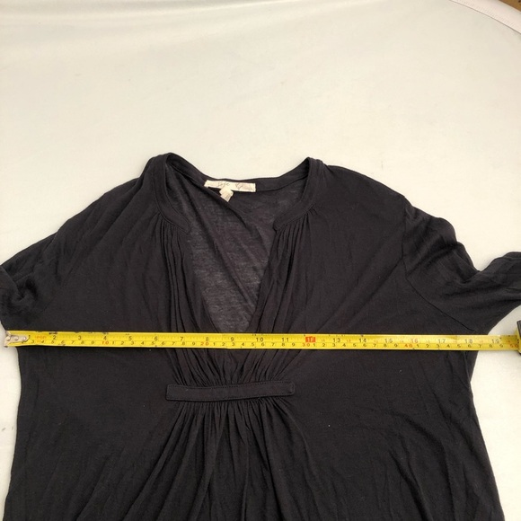 Soft Joie black sheer flowy v-neck top M - Picture 5 of 8